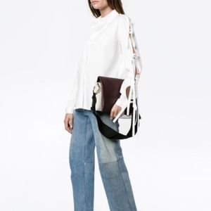 Sandy Liang Noah Tie Sleeve Button Up